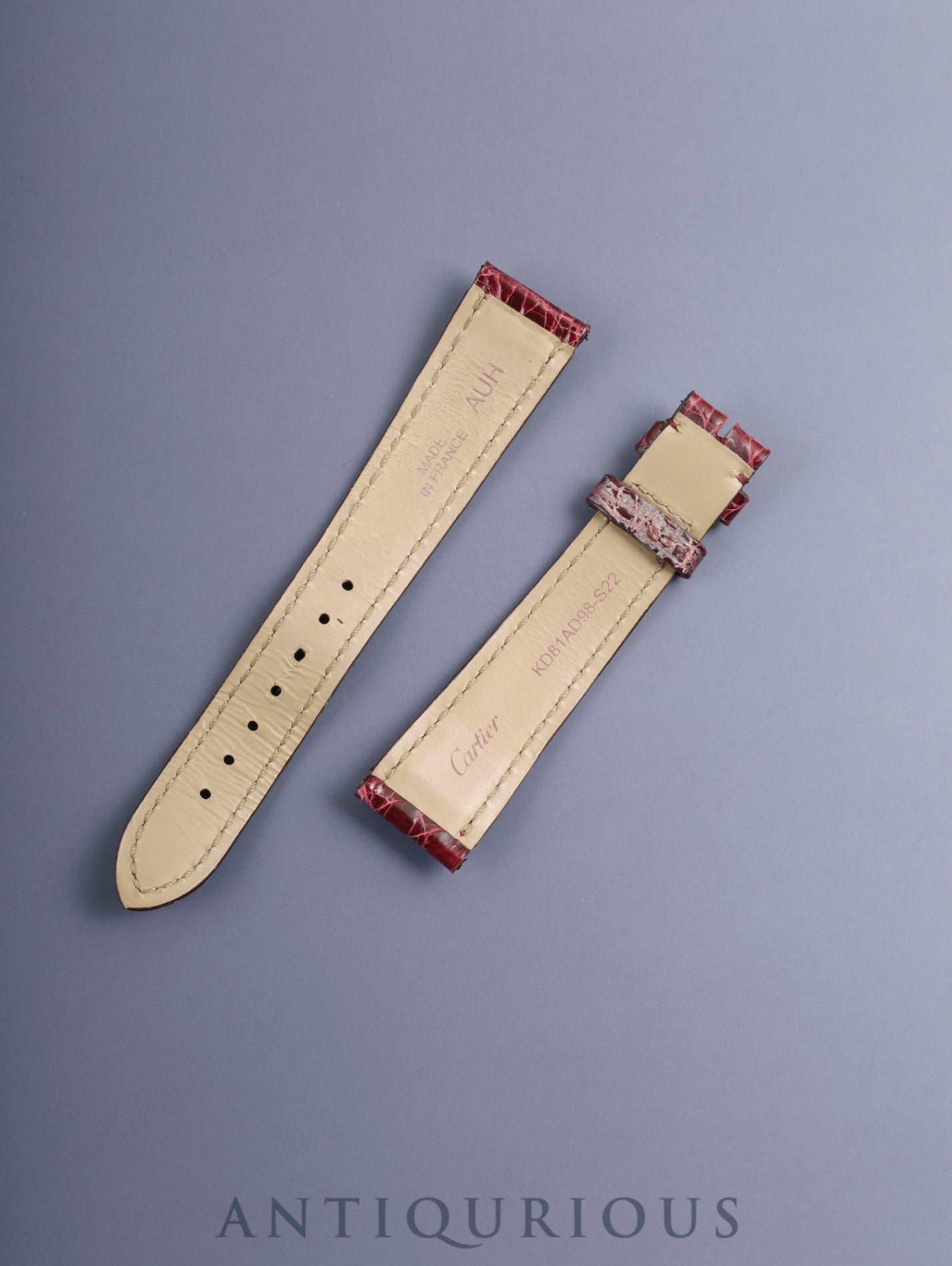 カルティエ マストタンク LM 手巻き Cal.78-1 SV925 革 純正尾錠（GP