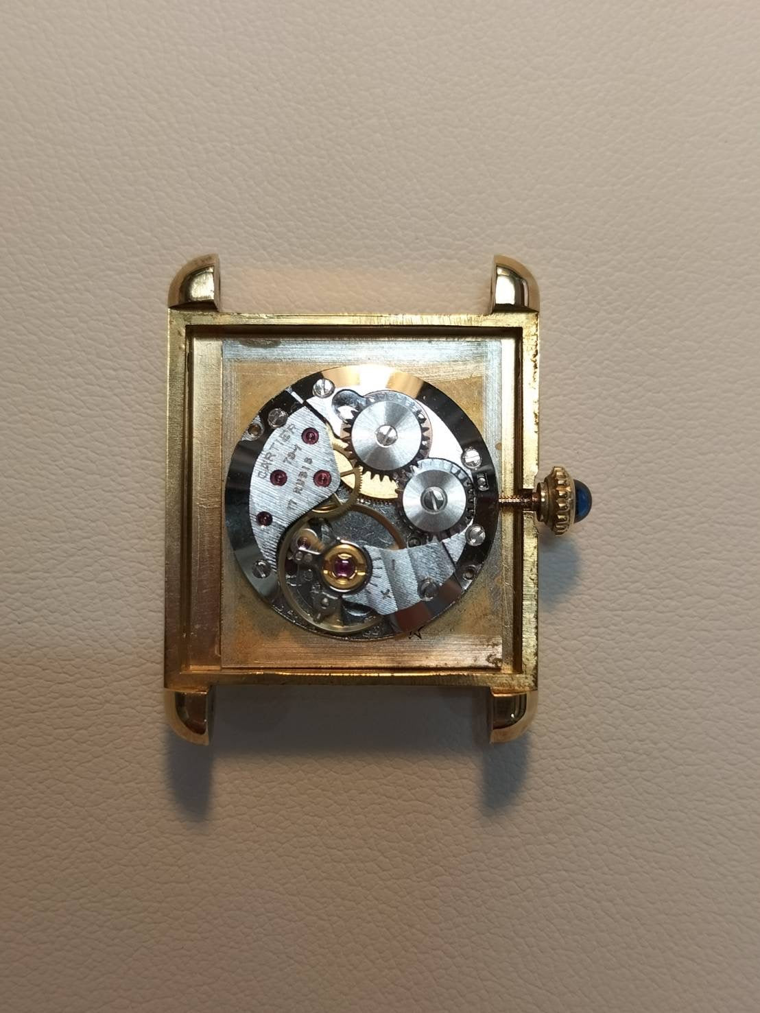 カルティエ マストタンク LM 6 手巻き Cal.78-1 SV925 革 純正ピンバックル（GP）サンレイ文字盤（SWISS 表記）オーバーホール済み