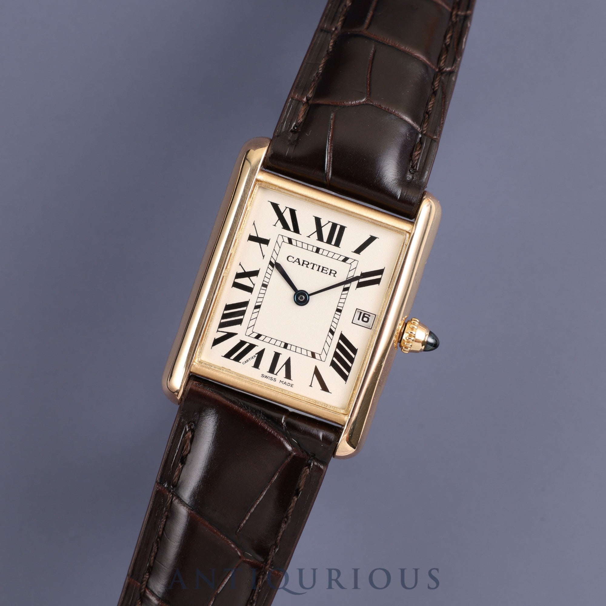 CARTIER カルティエ TANK LOUIS CARTIER LM タンクルイカルティエ LM W1529756 / 2441 クォーツ YG 純正革 純正尾錠（750）ホワイト文字盤 保証書 メンテナンス済み