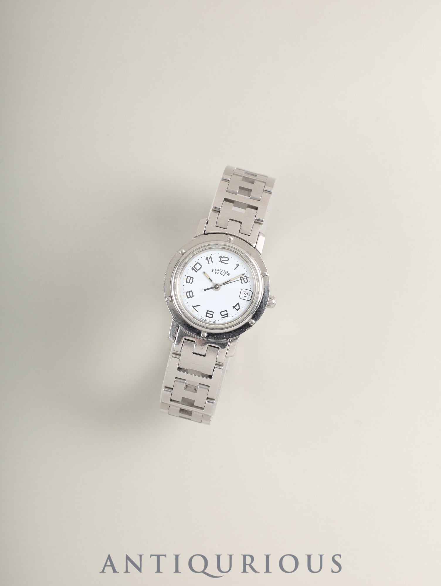 HERMES 腕時計 クリッパー アイボリー 828043 NL エルメス クリッパーの腕時計（HERMES）| 東京銀座のヴィンテージ