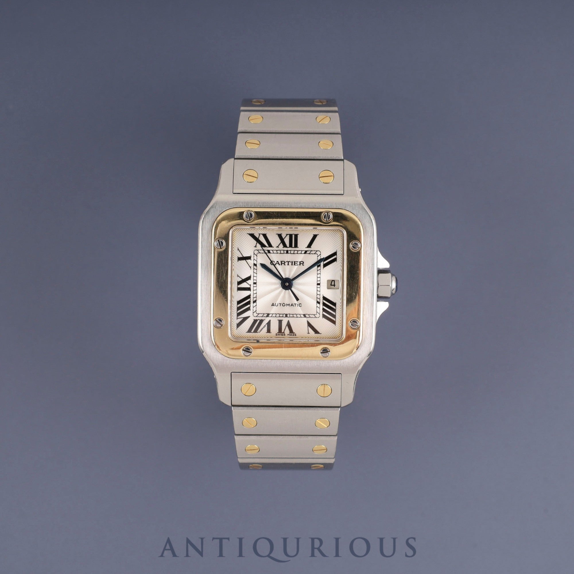 Cartier Santos Galbee LM W20058C4 / 2319 Automatic SS/YG SS/YG Guilloche Dial Warranty (2004) Overhauled