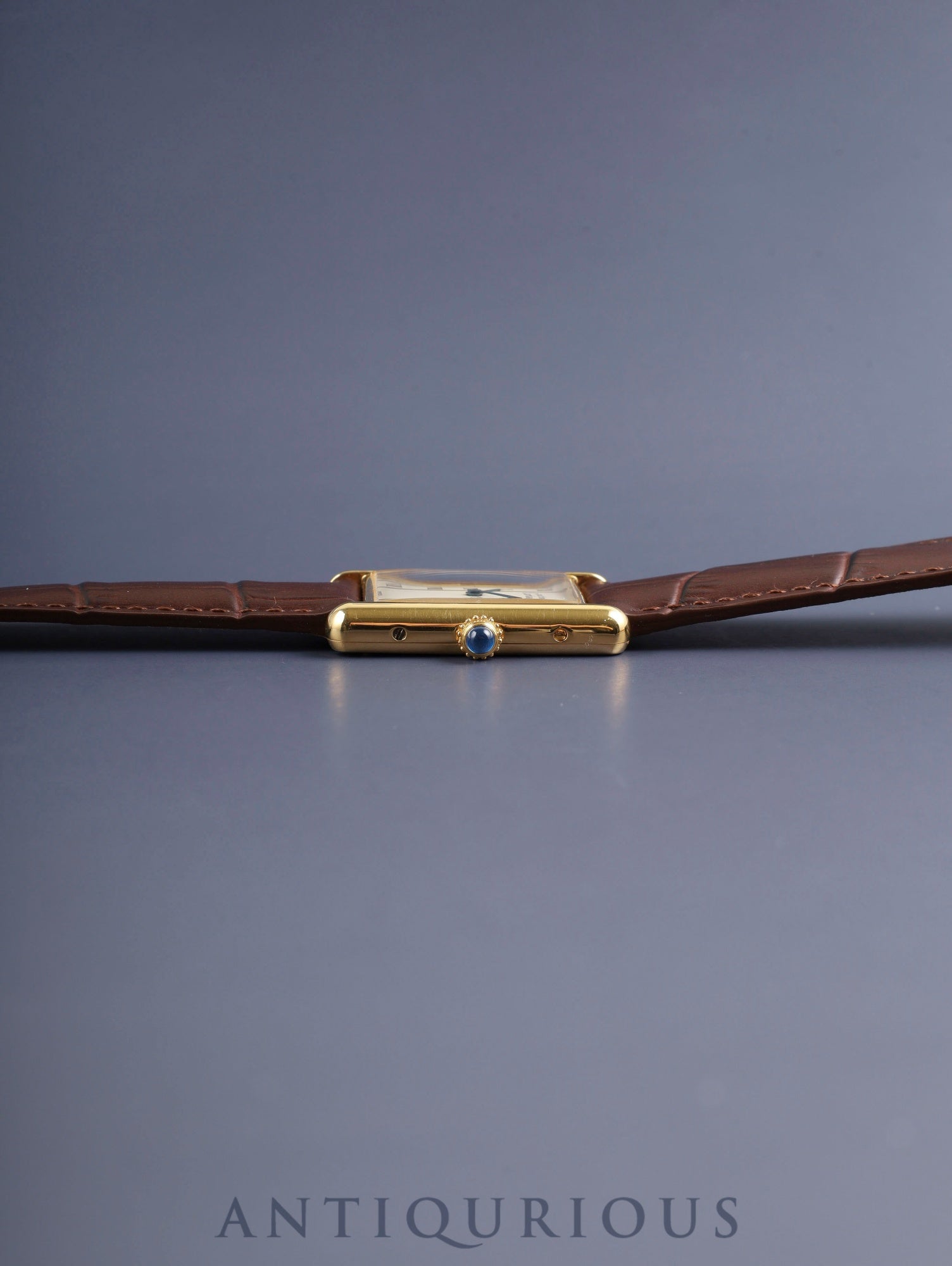 カルティエ マストタンク LM 590005 クォーツ Cal.90  SV925 革 純正Dバックル（GP）ストレートローマン文字盤（SWISS表記）オーバーホール済み 新品仕上げ済み