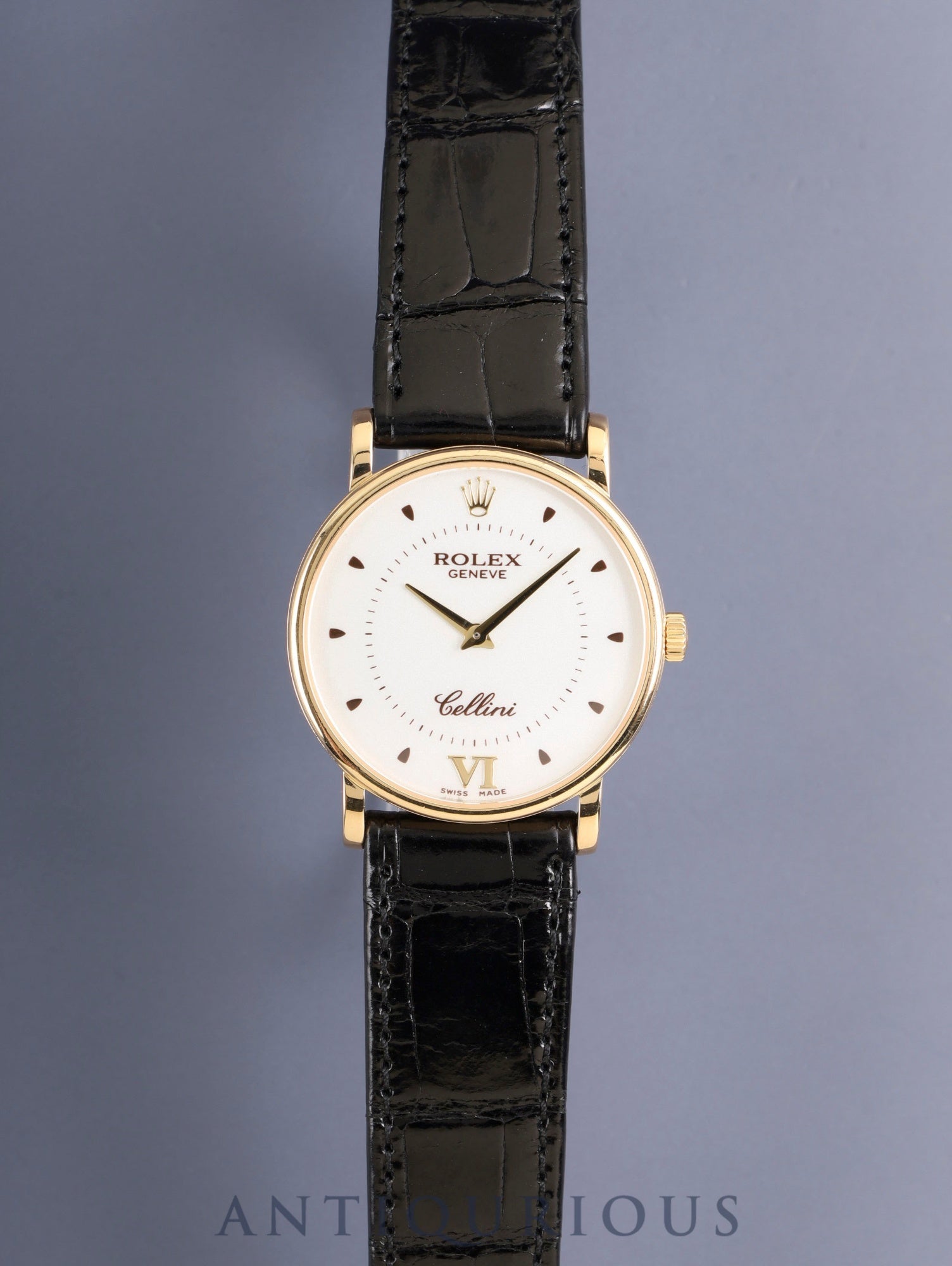 Rolex Cellini 5115/8 Manual Winding Cal.1602 18K 750YG Original Leather Strap Original Pin Buckle (750YG) Ivory Dial (SWISS MADE) A-serial (1998-1999) International Service Guarantee Card Overhauled