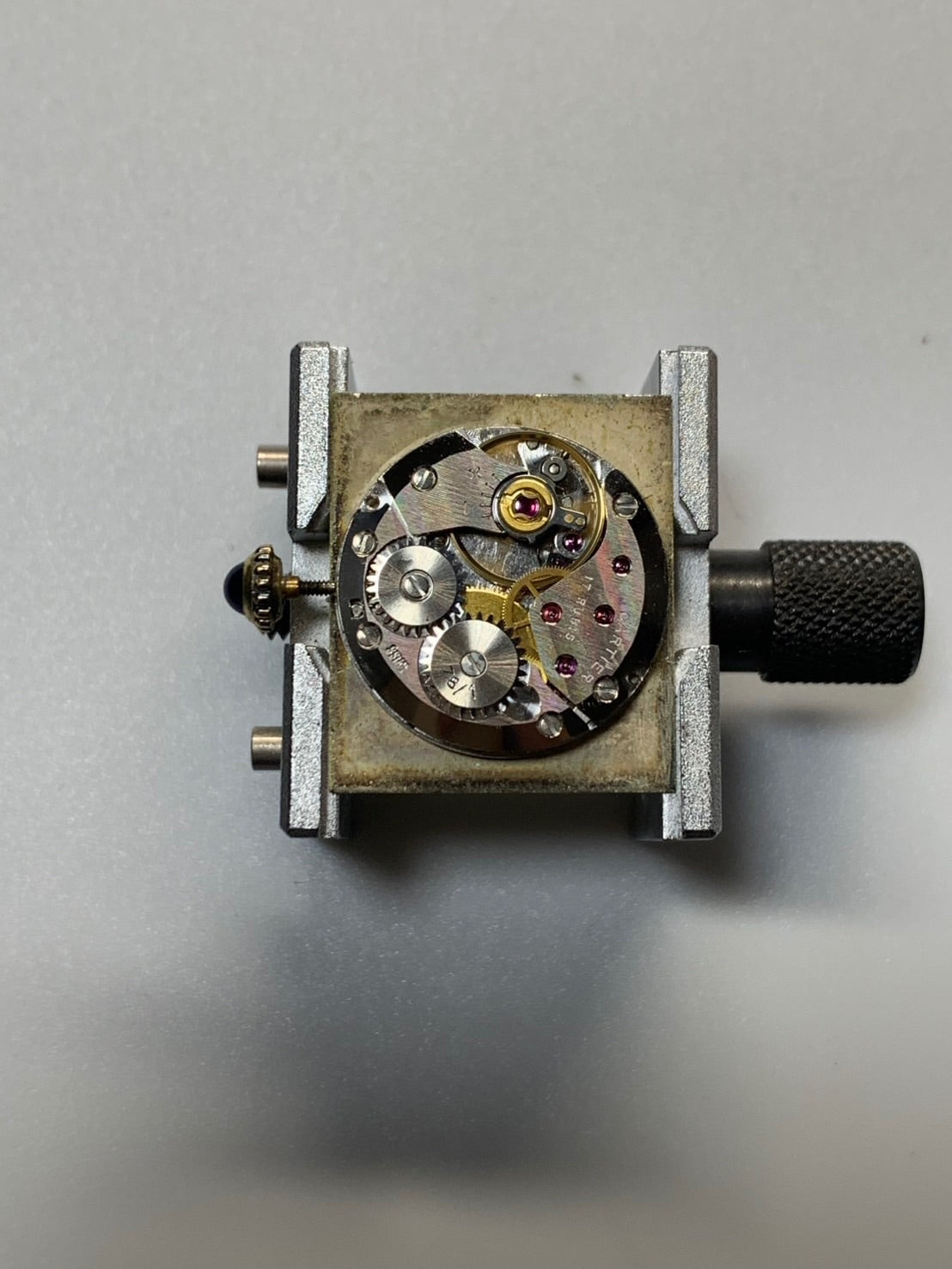 カルティエ マストタンク LM 6 手巻き Cal.78-1（ETA2512） SV925 革 純正ピンバックル（GP）アイボリーローマン文字盤（SWISS表記）オーバーホール済み 新品仕上げ済み