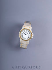 Cartier Santos Octagon LM 2966 Automatic Cal.ETA2671 SS/YG SS/YG White Roman Dial (SWISS表記) Overhauled