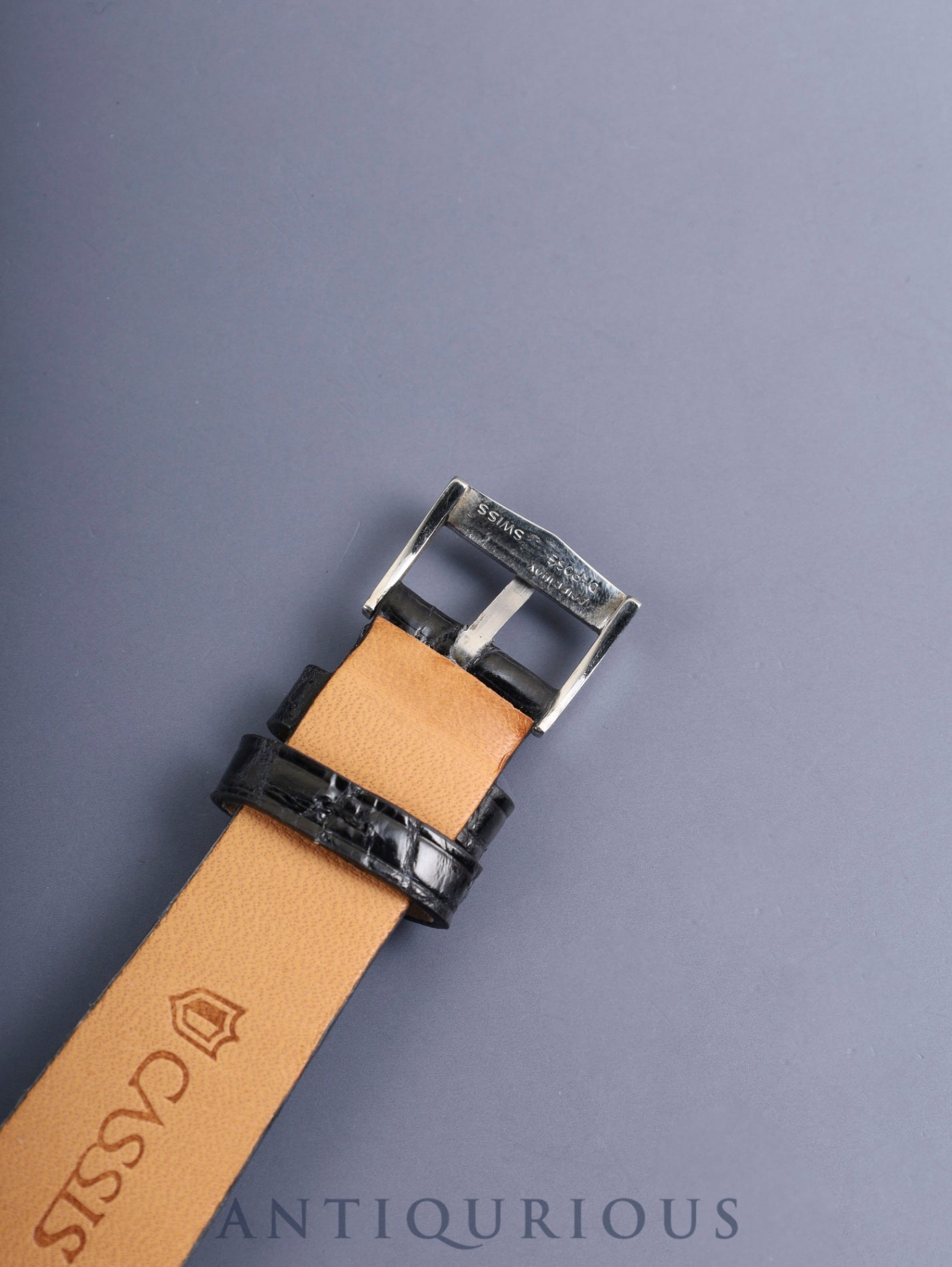 Audemars Piguet Round Automatic Cal.2120 (K2120) SS Leather Original Pin Buckle (SS) Navy Dial (Dot Logo) Overhauled