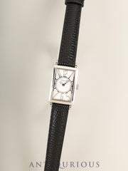 Tiffany Gallery Quartz Cal.976.001 SS Leather Original Pin Buckle (SS) Silver Dial (SWISS MADE) Overhauled