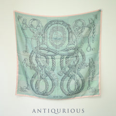 エルメス スカーフ カレ90 デッラ カヴァッレリア SILK100%