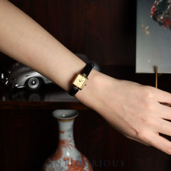 Omega De Ville 595.0070 Quartz Cal.-GP Leather Strap with Genuine GP Buckle, Champagne Dial, Genuine Strap, Overhauled