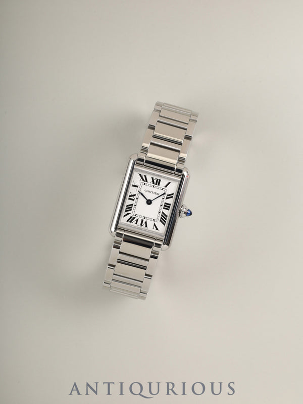 カルティエ タンクマスト SM WSTA0051 / 4322 クォーツ Cal.157 SS SS シルバーローマン文字盤 箱 保証書（2021年）カルティエブティックにてネジ入れ済みオーバーホール済み