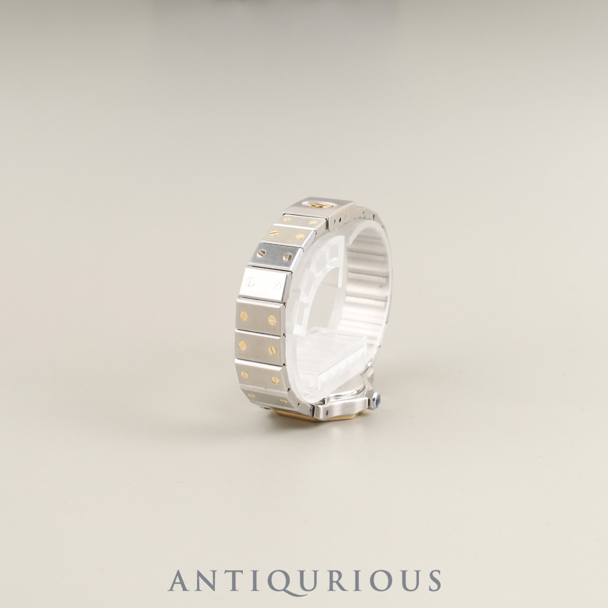 カルティエ サントス オクタゴン SM W2001683 / 187903 クォーツ Cal.87 SS/YG SS/YG アイボリーローマン文字盤 冊子 保証書 オーバーホール済み