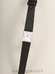Piaget Rectangular 4087, Manual-wind Cal. 4P1, 18K White Gold, Leather Strap with Aftermarket Pin Buckle (Stainless Steel), White Roman Numeral Dial, Overhauled
