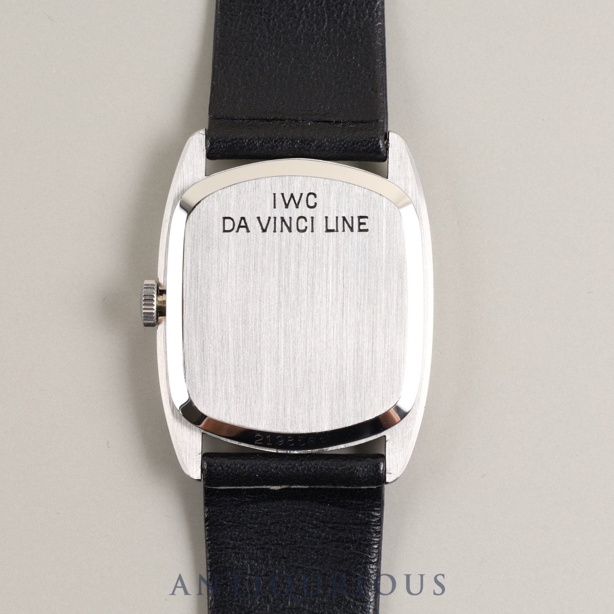 IWC DA VINCI LINE Hand-wound SS Genuine leather strap Genuine buckle (SS) Black dial Overhauled