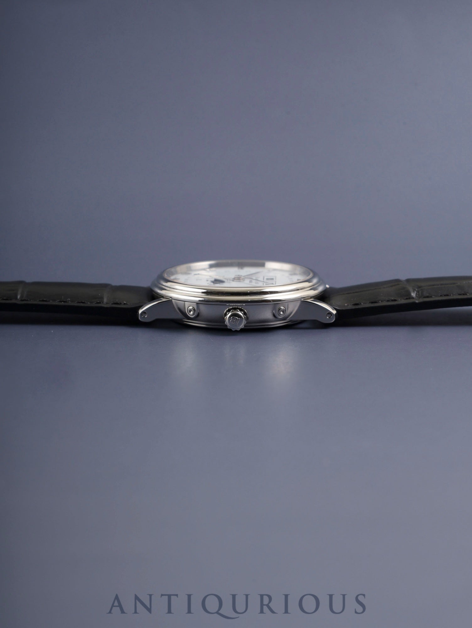 ブランパン ヴィルレ トリプルカレンダー ムーンフェイズ 6595-1127-58 自動巻き Cal.953 SS 革 純正ピンバックル（SS）ホワイトローマン文字盤 純正レザーベルト オーバーホール済み