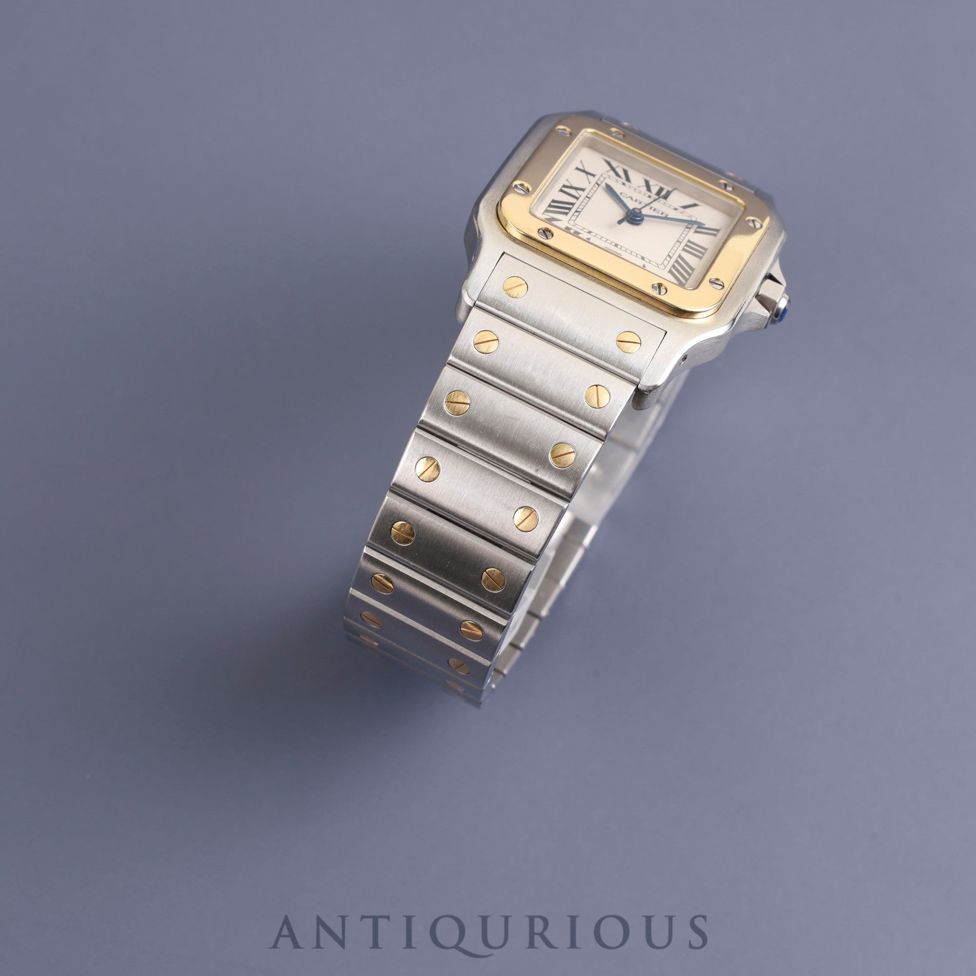 Cartier Santos Galbee LM W20011C4/1566 Quartz Cal.687 SS/YG White Roman Dial Box Warranty (2009) Overhauled