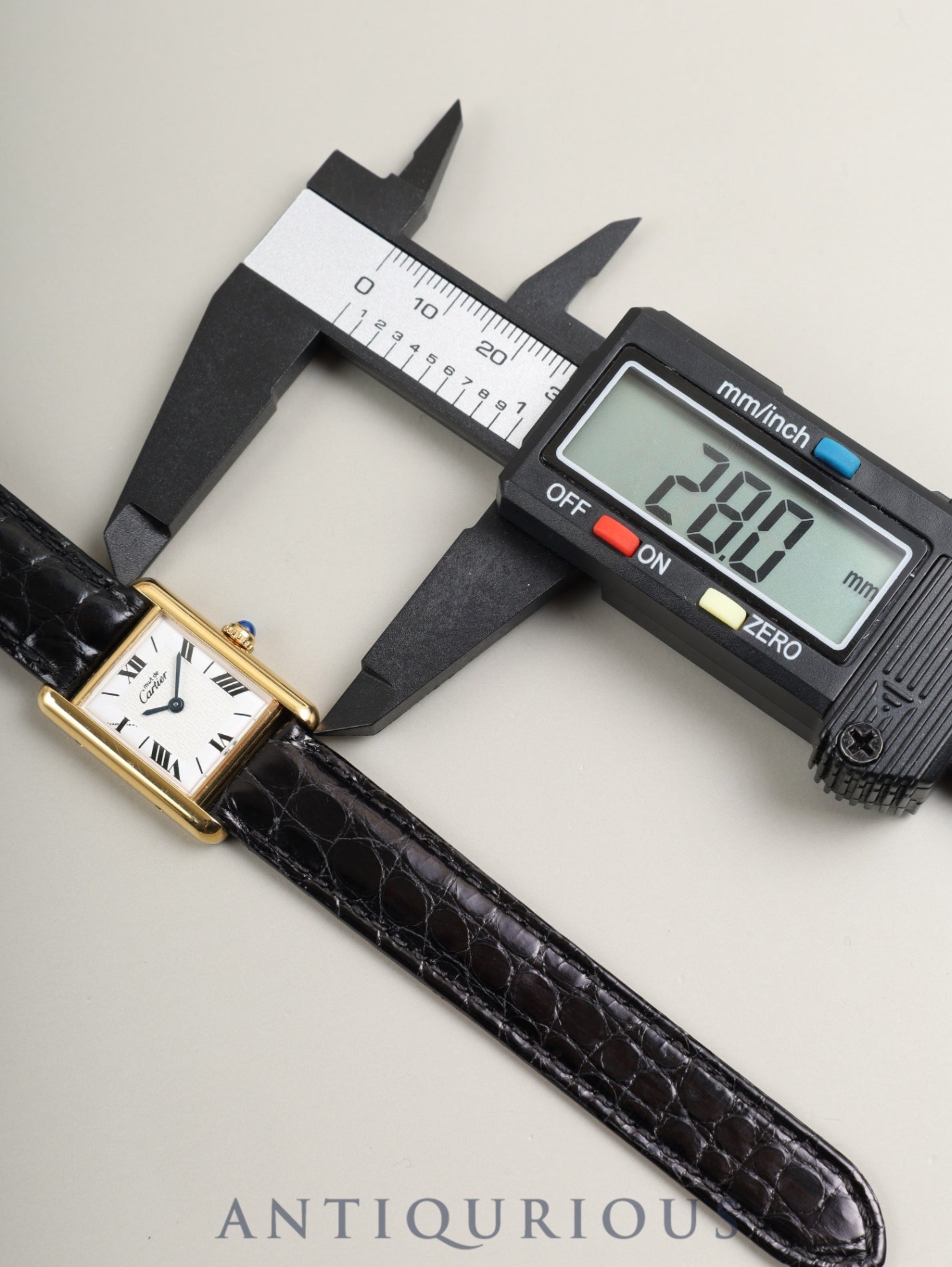 カルティエ マストタンク SM W1009654 / 1613 クォーツ Cal.057 SV925 革 純正Dバックル（GP） 飛びローマンCC文字盤（SWISS表記）オーバーホール済み