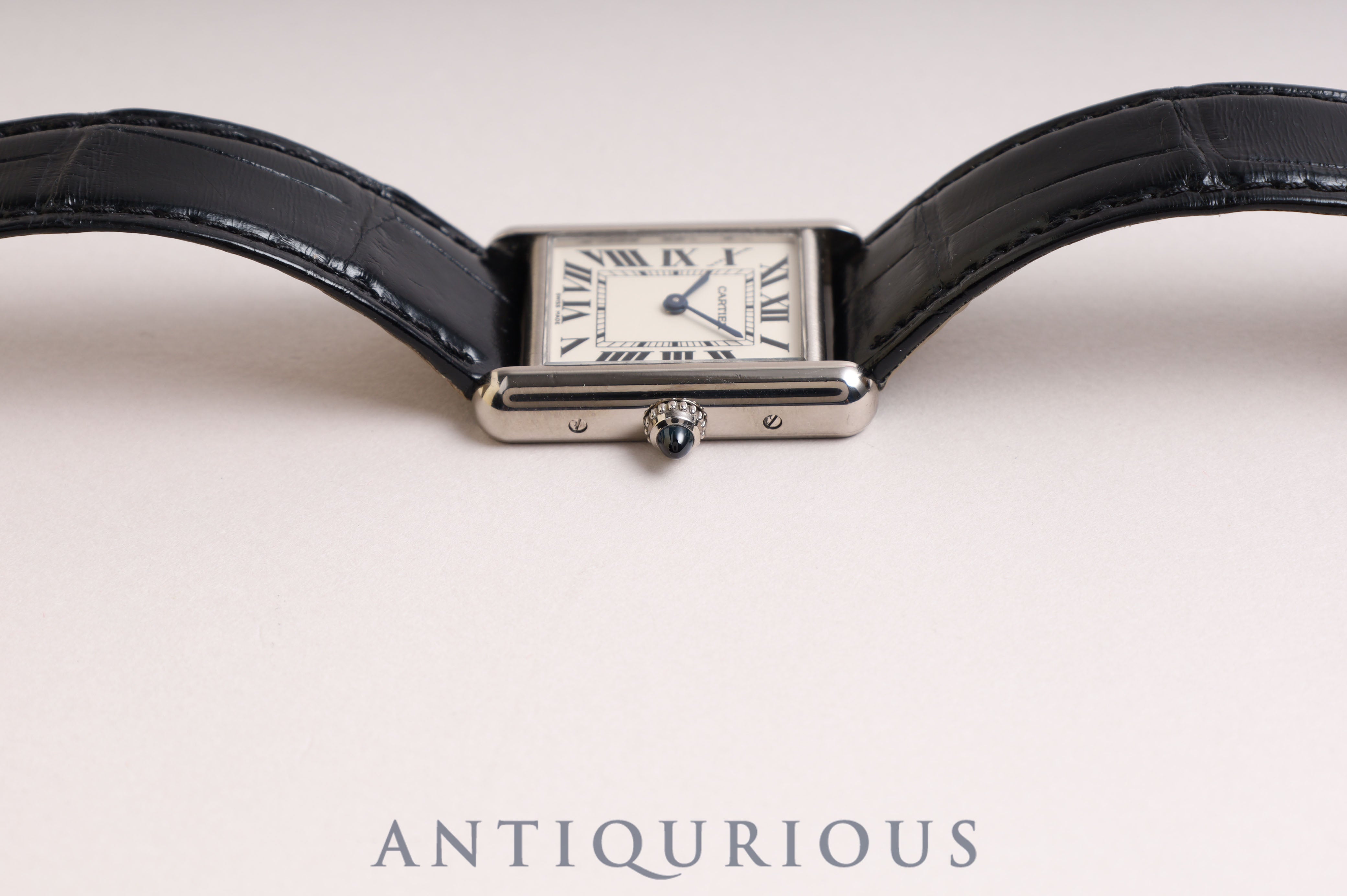 CARTIER Tank Louis Cartier SM WG QZ White Roman W1541056 Box with booklet Complete service completed in February 2023