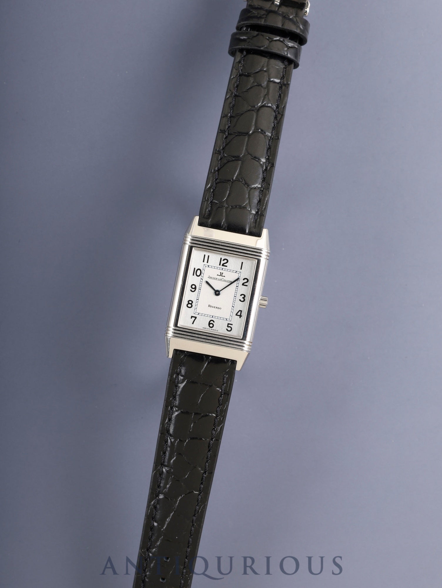ジャガー・ルクルト レベルソ クラシック 250.8.86 手巻き Cal.846/1 SS 革 純正バックル（SS）シルバーアラビア文字盤（SWISS MADE表記）オーバーホール済み