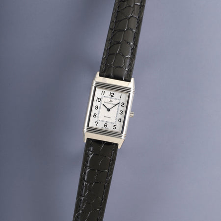 ジャガー・ルクルト レベルソ クラシック 250.8.86 手巻き Cal.846/1 SS 革 純正バックル（SS）シルバーアラビア文字盤（SWISS MADE表記）オーバーホール済み