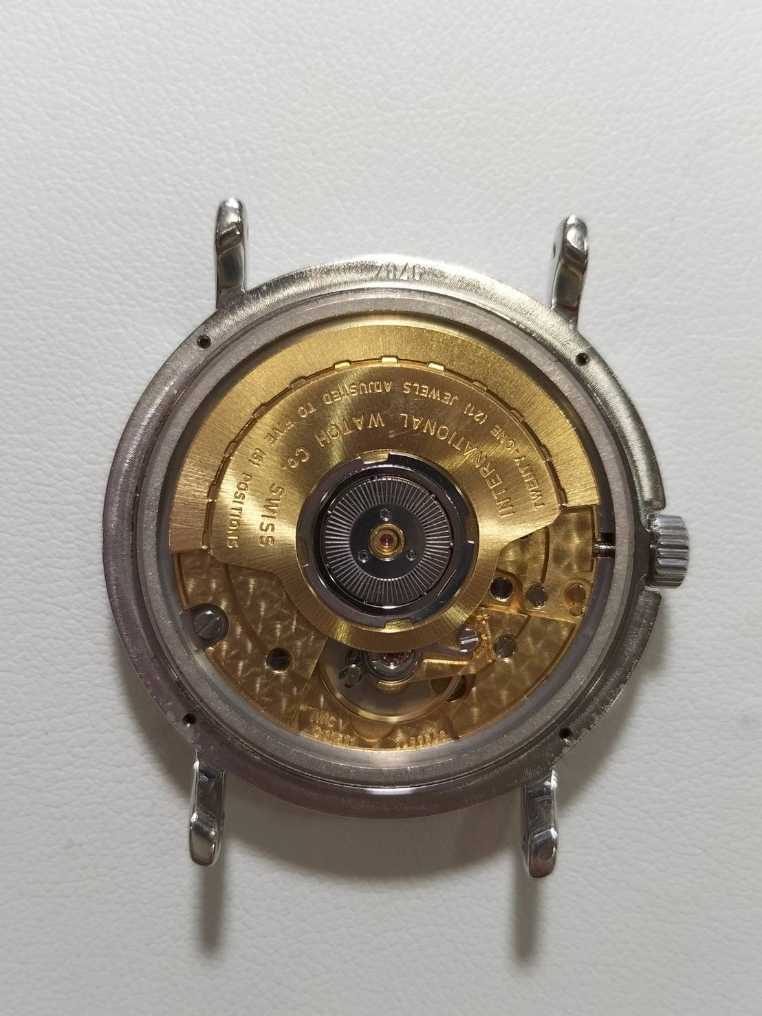 IWC ポートフィノ IW351320 自動巻き Cal.C37521 SS 革 純正ピンバックル（SS）ホワイト文字盤（SWISS表記）箱 冊子 保証書（2016年）純正レザーベルト付き オーバーホール済み アイダブリュシー