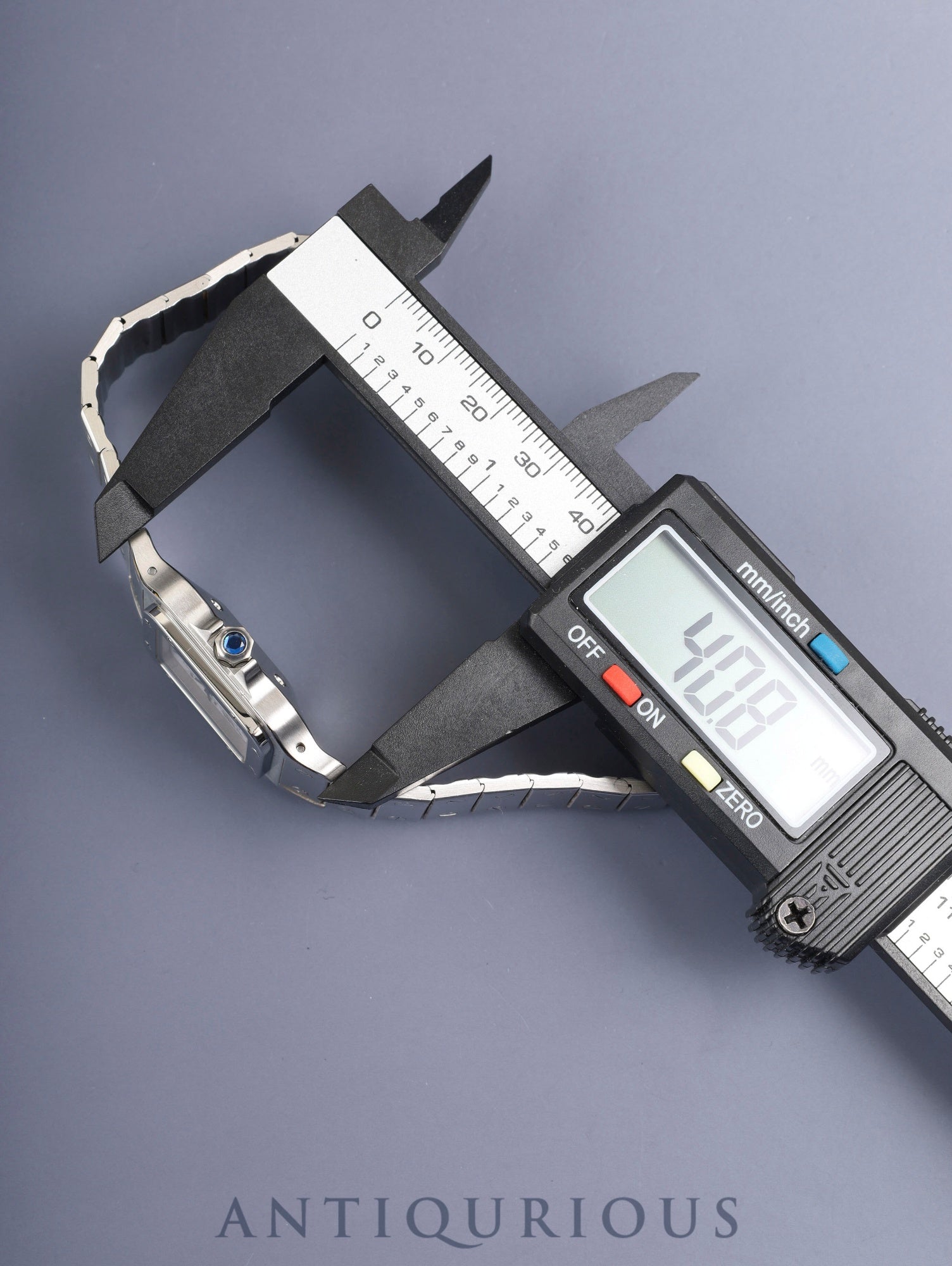 カルティエ サントス カレ LM 2960 自動巻き SS SS ホワイト文字盤（SWISS MADE表記）カルティエブティックにてコンプリートサービス済み