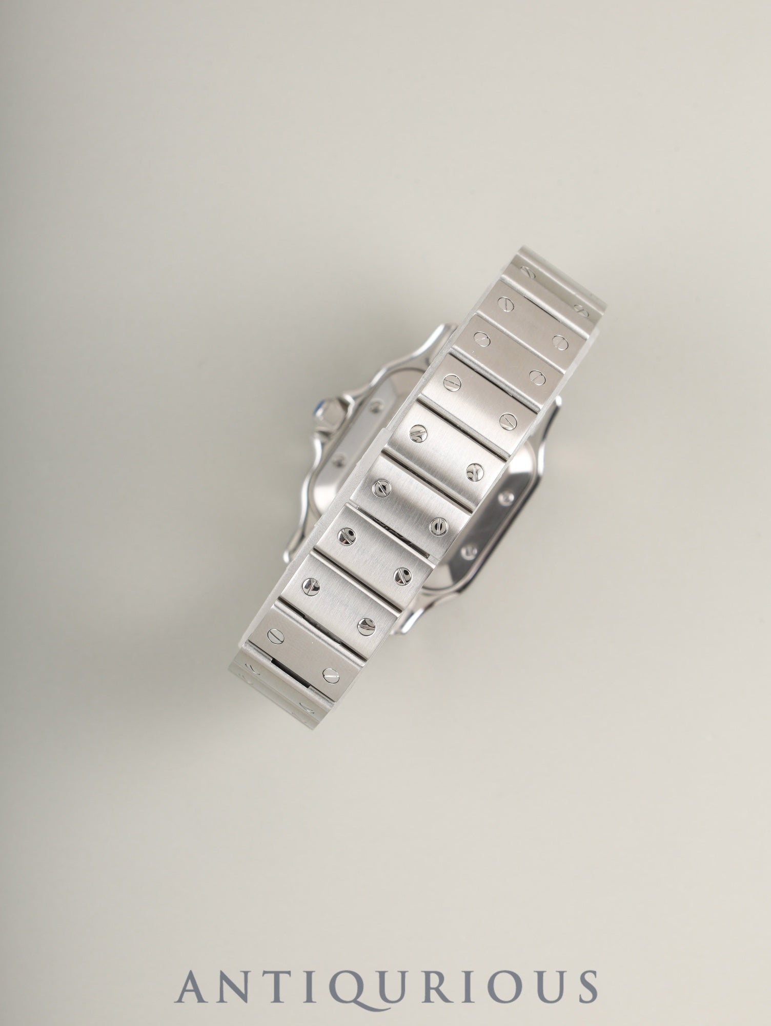 カルティエ サントス ガルベ SM W20054D6 / 2423 自動巻き Cal.ETA2671 SS SS シルバーギョーシェ文字盤 箱 冊子 保証書（2005年）  オーバーホール済み