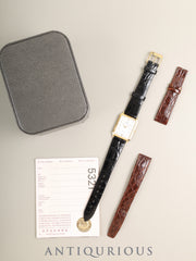 オメガ デ・ヴィル 195.0050 クォーツ Cal.1378 SS/GP 革 純正ピンバックル（GP）ホワイト文字盤（SWISS MADE表記）箱 保証書（無記載）純正レザーベルト付き オーバーホール済み