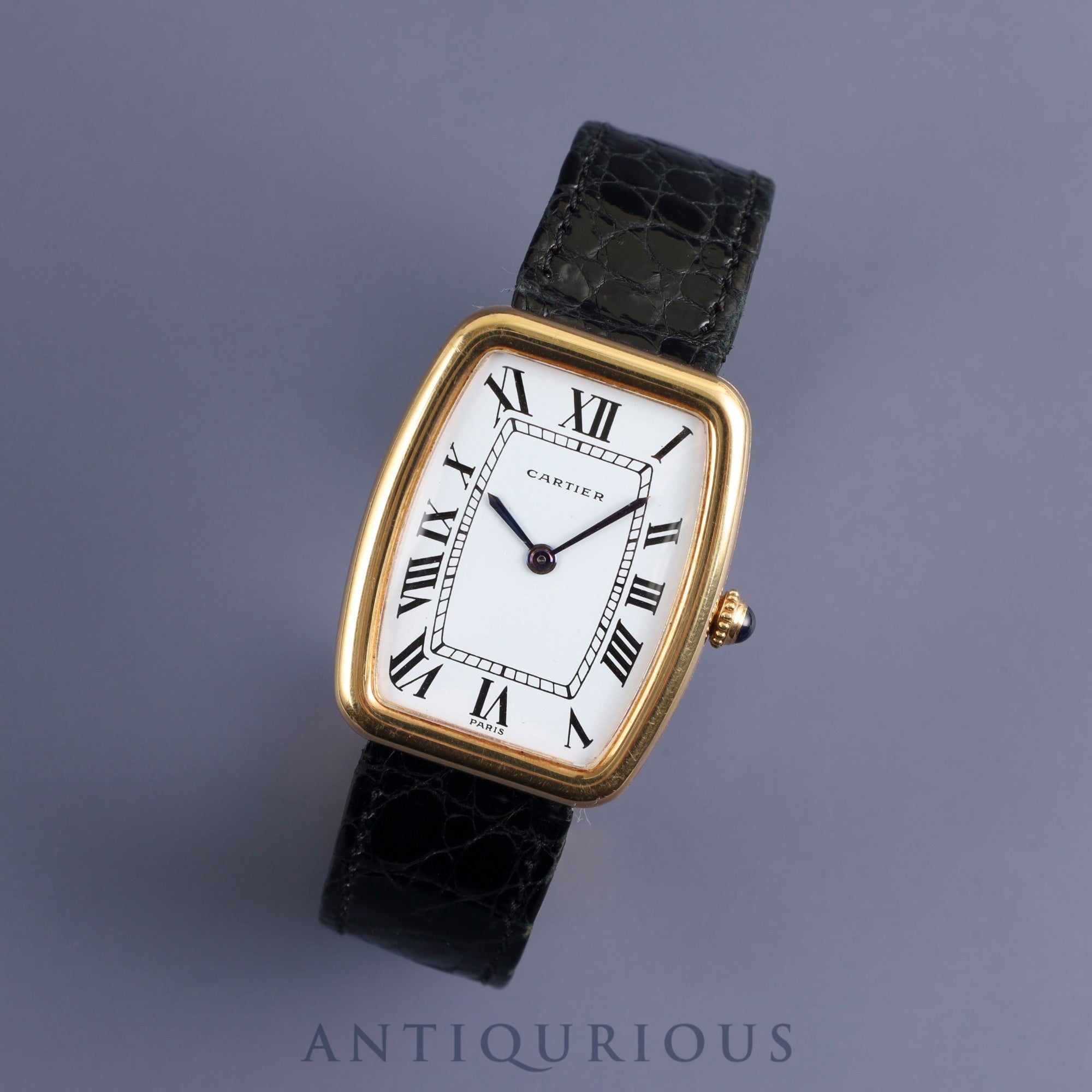 Cartier Faberge LM 78101 Manual winding 750 Genuine leather strap Early model genuine D buckle (750) White Roman dial Overhauled