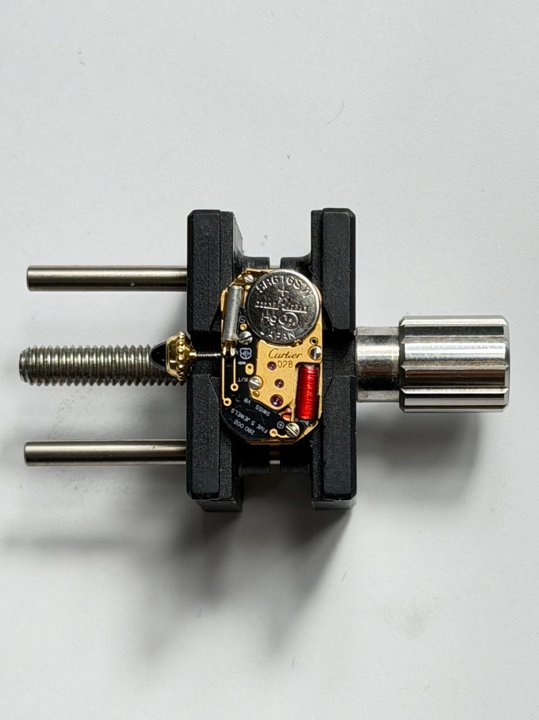 カルティエ タンク ミニ W1501856 / 1360 クォーツ Cal.280002 750YG 社外革ベルト 純正ピンバックル（750YG）アイボリーローマン文字盤（SWISS表記）箱 冊子 保証書（1996年）オーバーホール済み