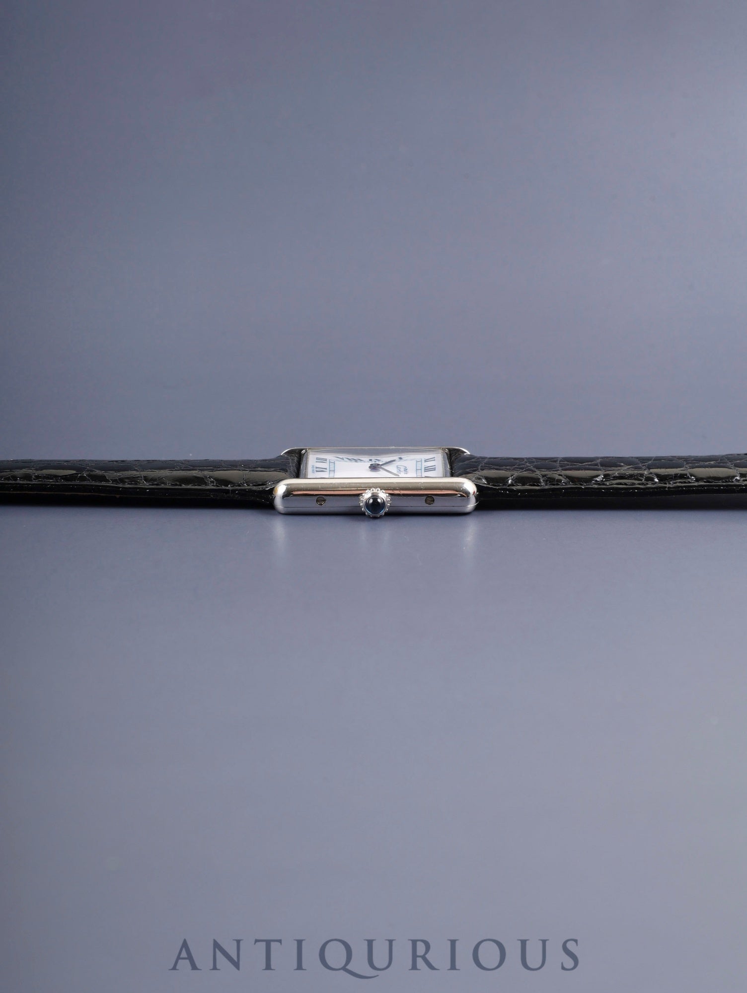 カルティエ マストタンク LM 690005 クォーツ SV925 革 純正尾錠（SS）ホワイトローマン文字盤（SWISS MADE表記） 箱 冊子 カルティエブティックにてコンプリートサービス済み