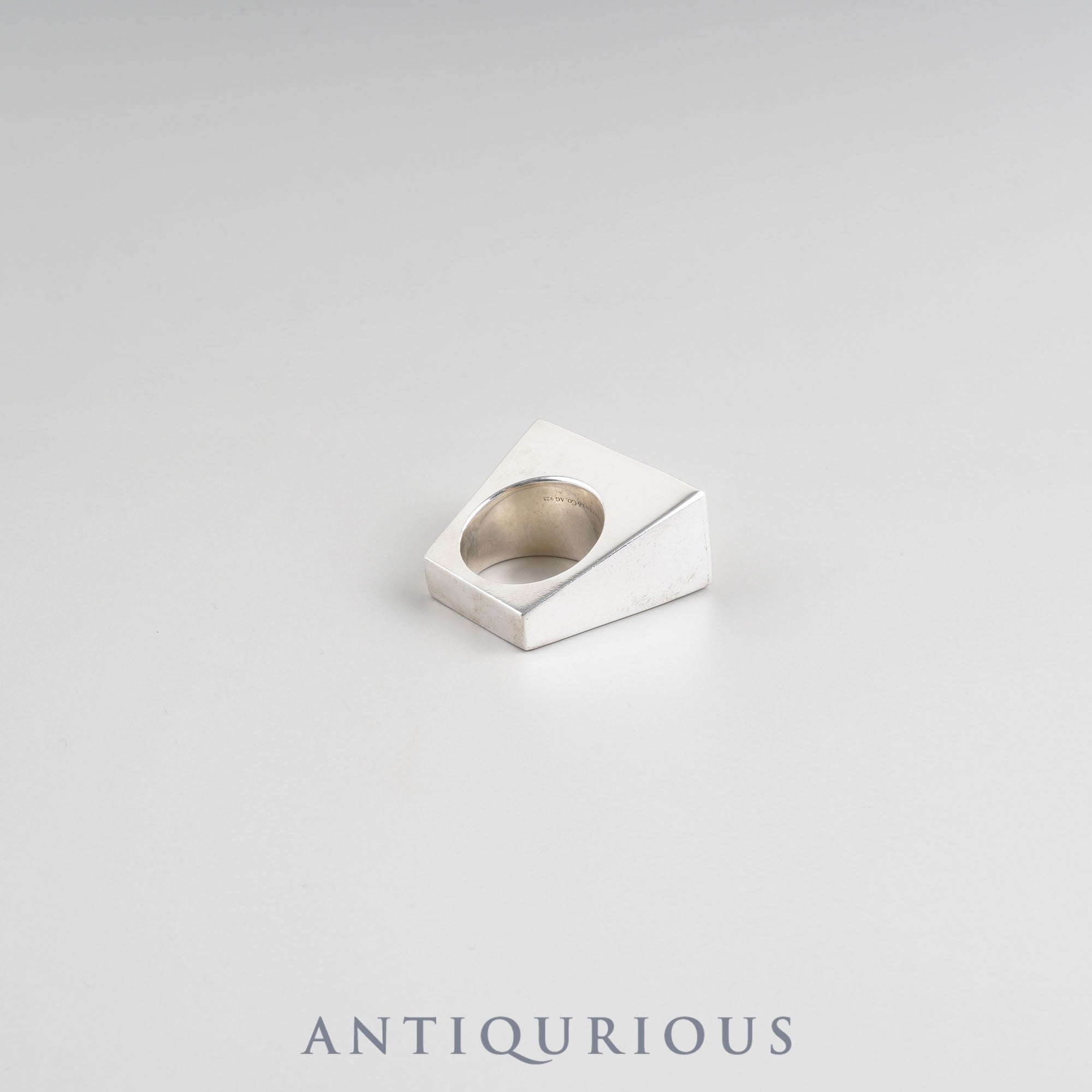 ティファニー リング レクタングルブロック スターリングシルバー 約13号