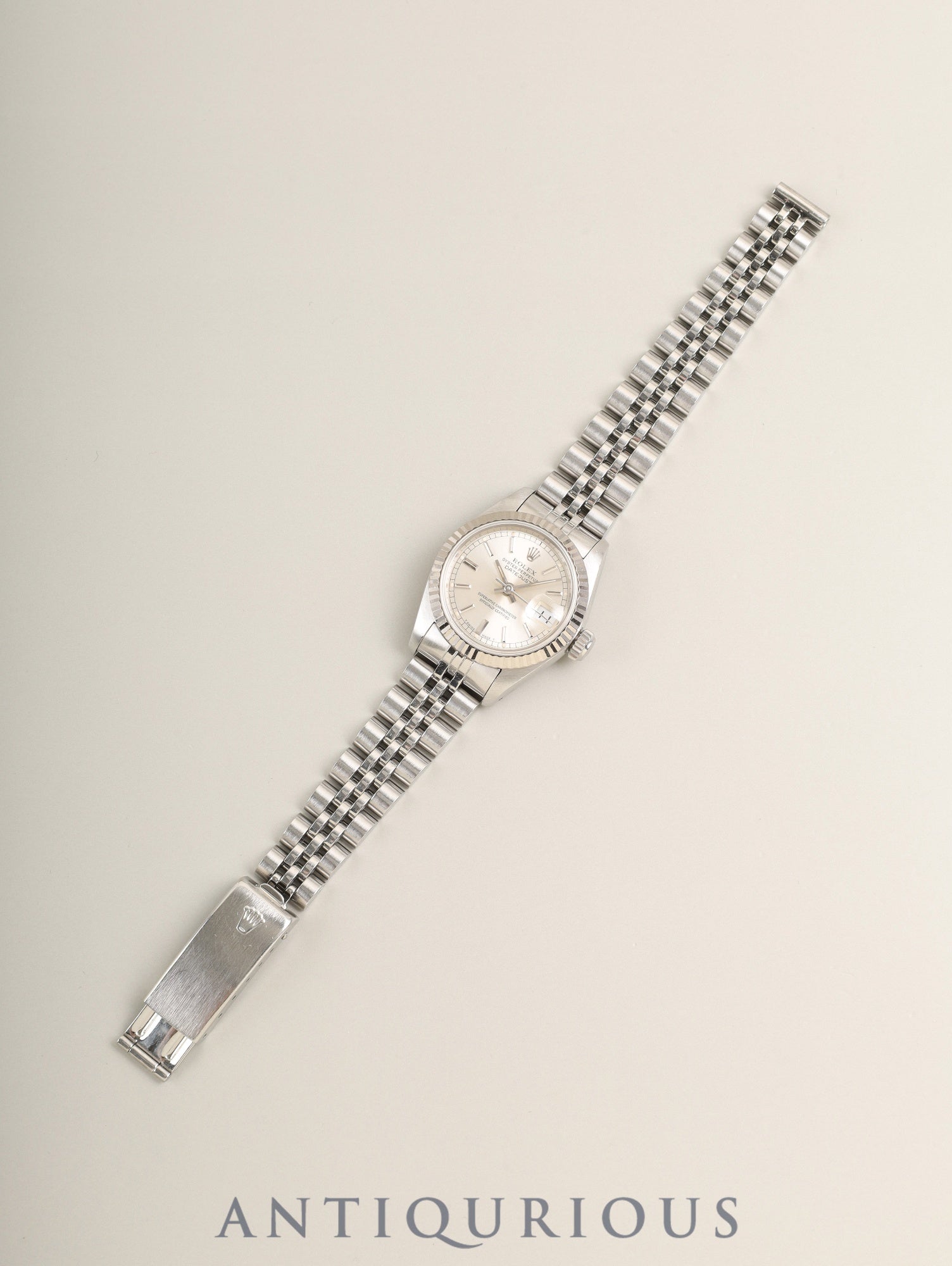 Rolex Datejust 69174 Automatic Caliber 2135 Stainless Steel/White Steel Silver Dial L Serial (1989-1990) Overhauled