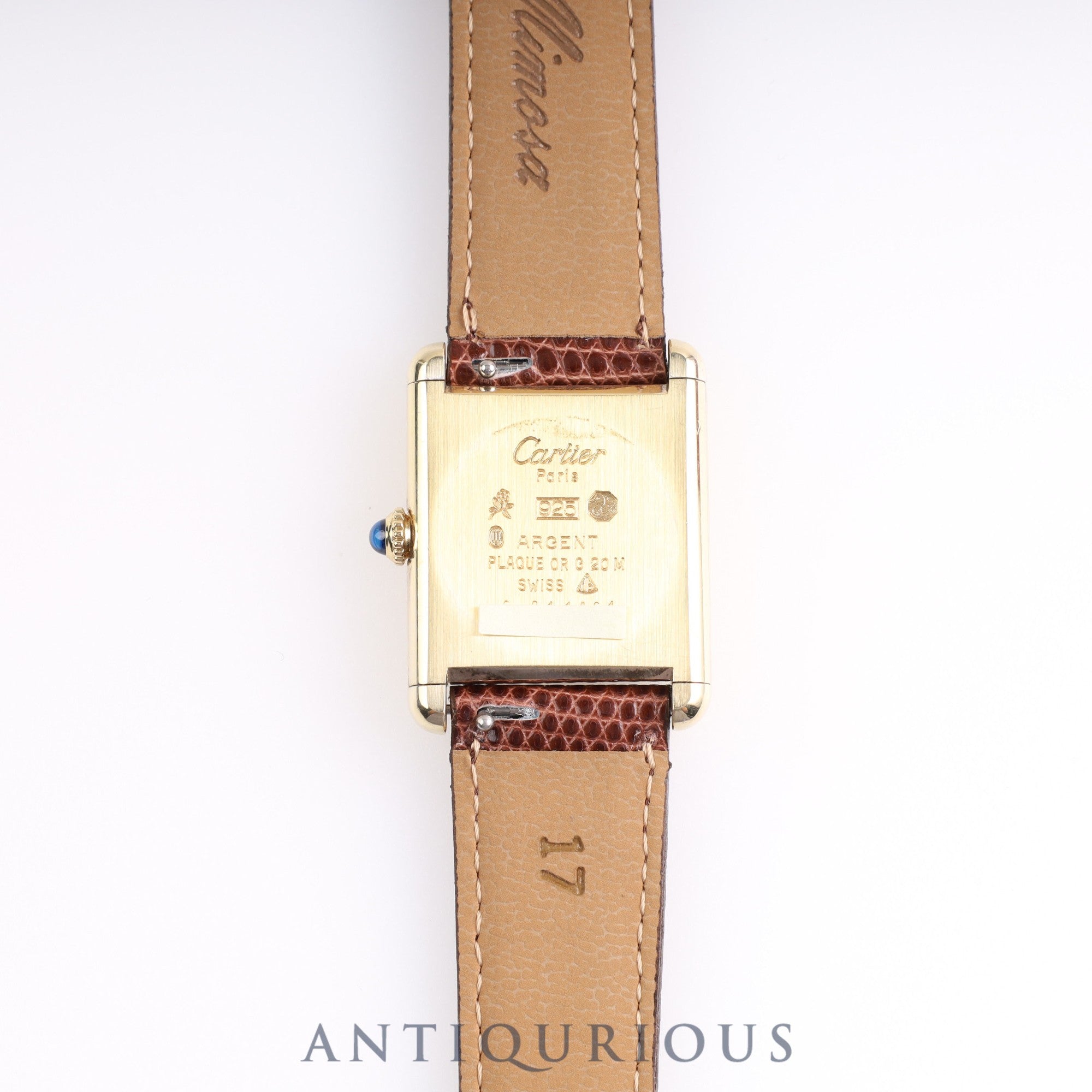 CARTIER Cartier Must Tank LM Manual winding Genuine buckle Mahogany dial Box Cartier boutique complete service