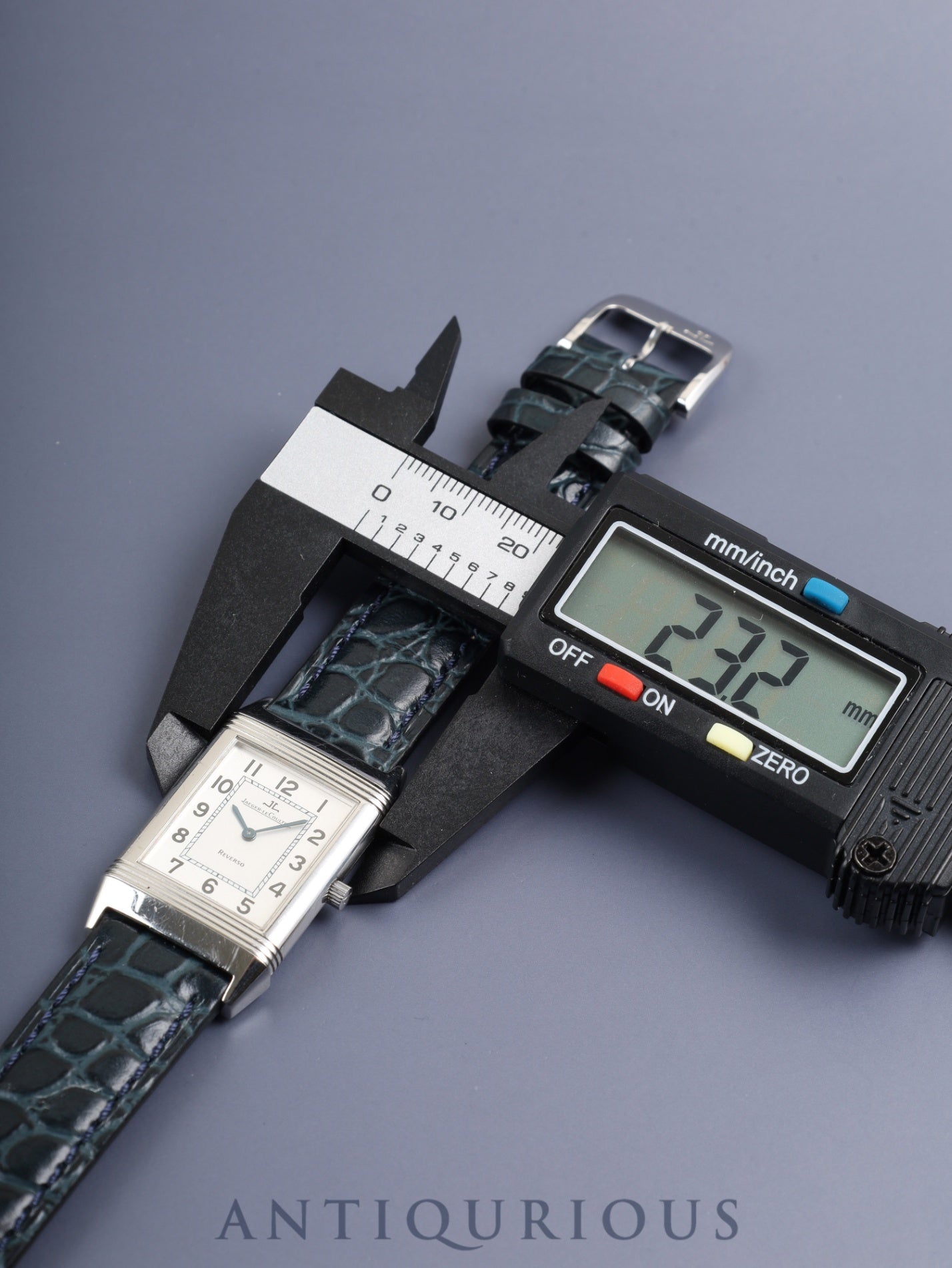 Jaeger-LeCoultre Reverso Classic 250.8.86 Manual Winding Cal.846/1 Leather Genuine Buckle (SS) Silver Arabic Dial (Case Back Engraved) Box, Case, Booklet, Warranty Card (1995) Overhauled