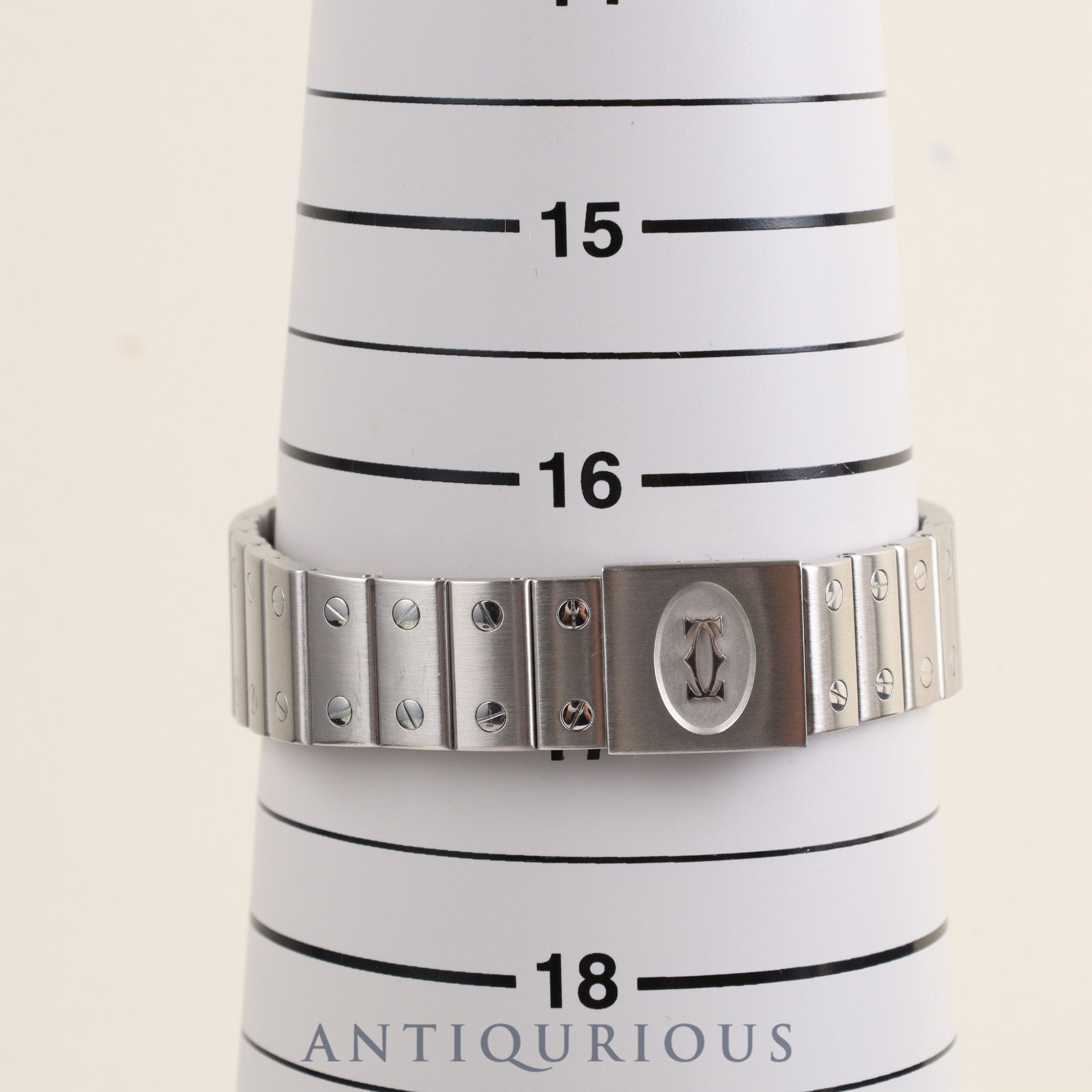 Cartier Santos Galbee LM W20025D6 / 987901 Quartz Cal.687 SS SS Ivory Roman Dial Box Warranty (1993) Overhauled