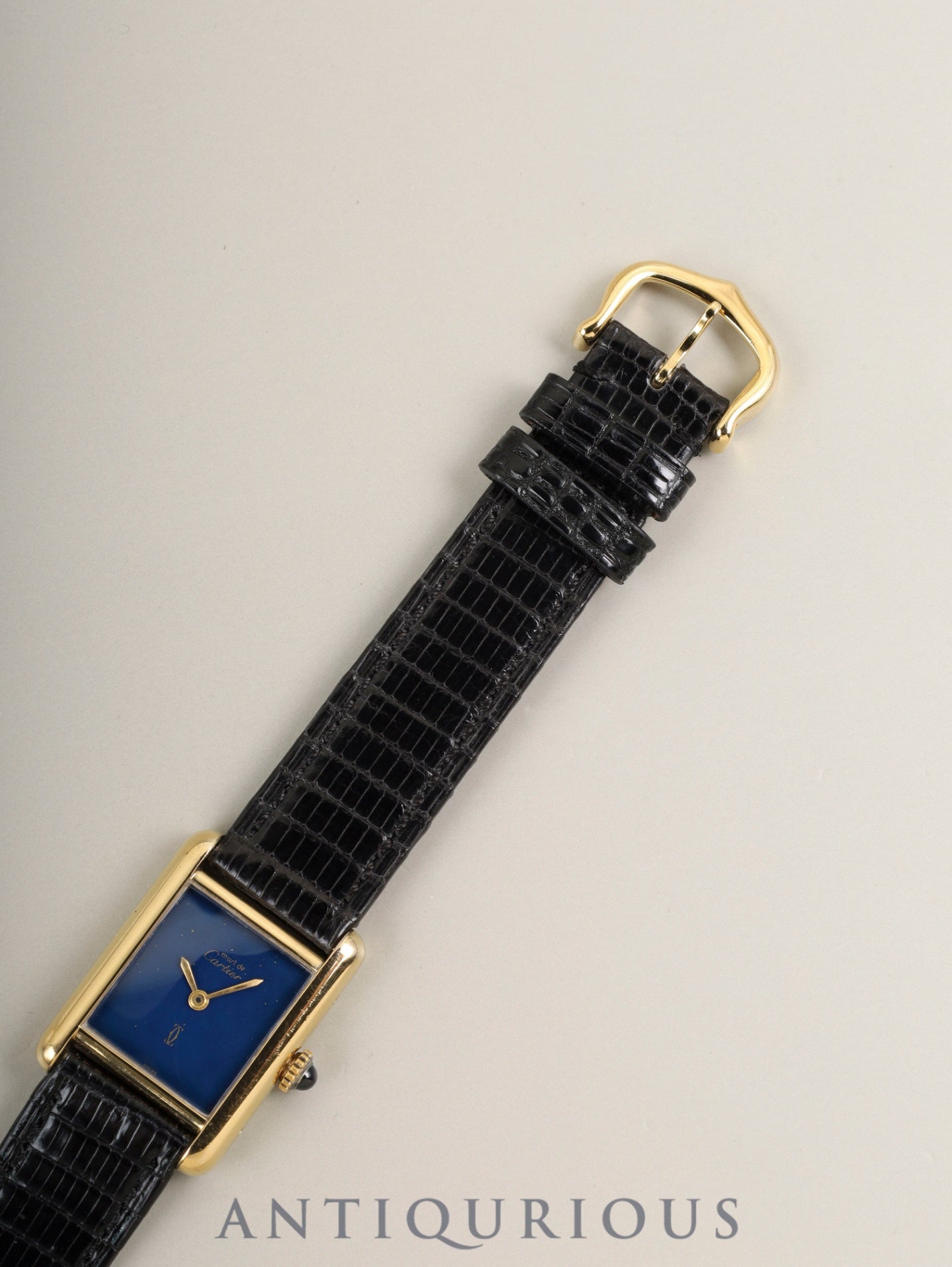 カルティエ マストタンク SM 3 手巻き Cal.78-1 SV925 革 純正ピン