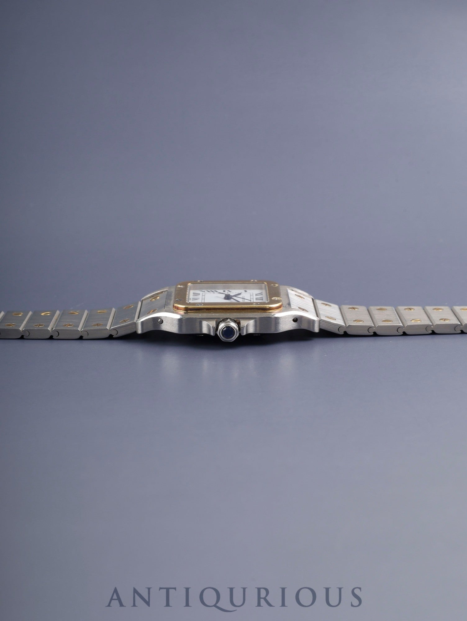 カルティエ サントス カレ LM 2961 自動巻き Cal.2671 SS/YG SS/YG ホワイトローマン文字盤（SWISS表記） 冊子 保証書（1981年）オーバーホール済み