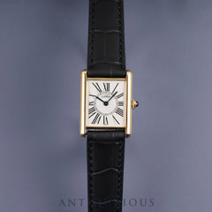 カルティエ マストタンク LM W1005654/590005 クォーツ Cal.90 SV925 革 純正尾錠（GP）オパラン文字盤 箱 冊子 保証書 （1996年）オーバーホール済み