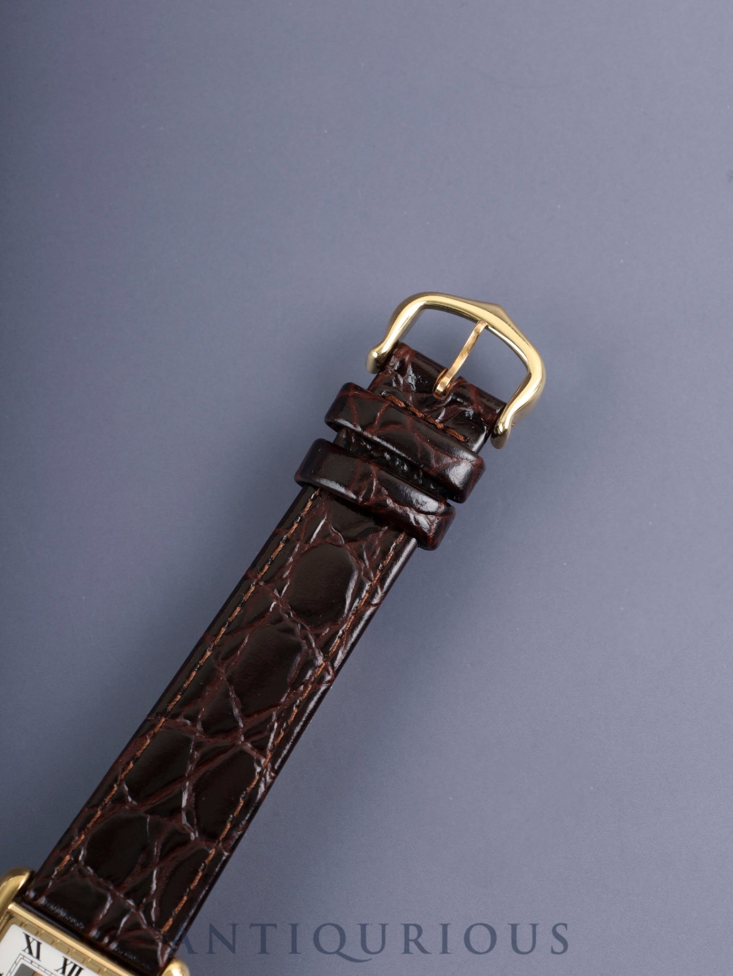 カルティエ マストタンク LM 681006 クォーツ Cal.- SV925 革 純正尾錠（GP）フロントトリニティ文字盤（SWISS表記）カルティエブティックにてコンプリートサービス済み