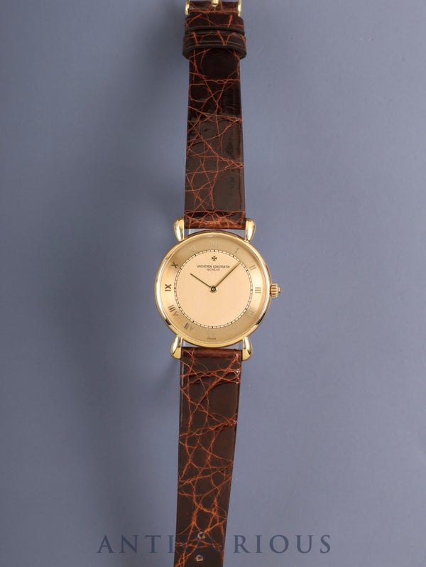 ヴァシュロン・コンスタンタン ヒストリカル 250周年記念 33084 手巻き Cal.1003/1 750YG 革 純正ピンバックル（750YG）ゴールドローマン文字盤 1985年 オーバーホール済み