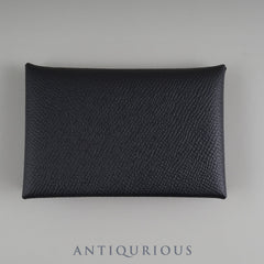 エルメス カルヴィ ヴォーエプソン ブラック カードケース 箱 W刻印（2024年頃）