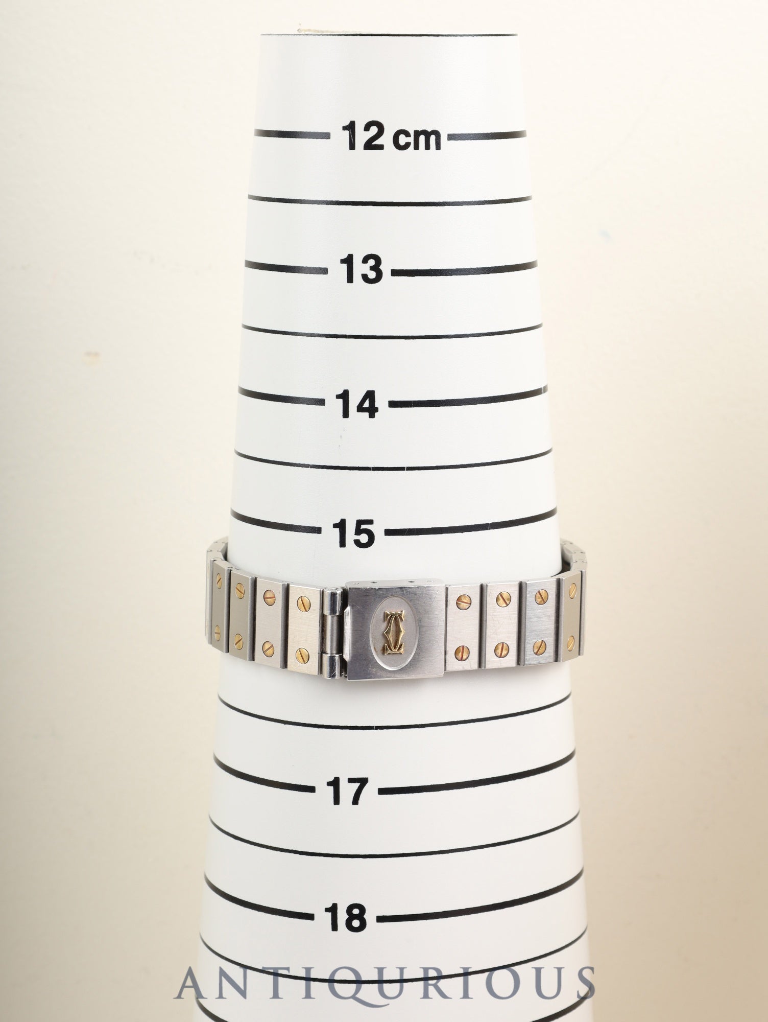 カルティエ サントス オクタゴン LM 2966 自動巻き Cal.ETA2671 SS/YG SS/YG ホワイトローマン文字盤（SWISS表記） 箱 冊子 保証書（1986年）タグ オーバーホール済み