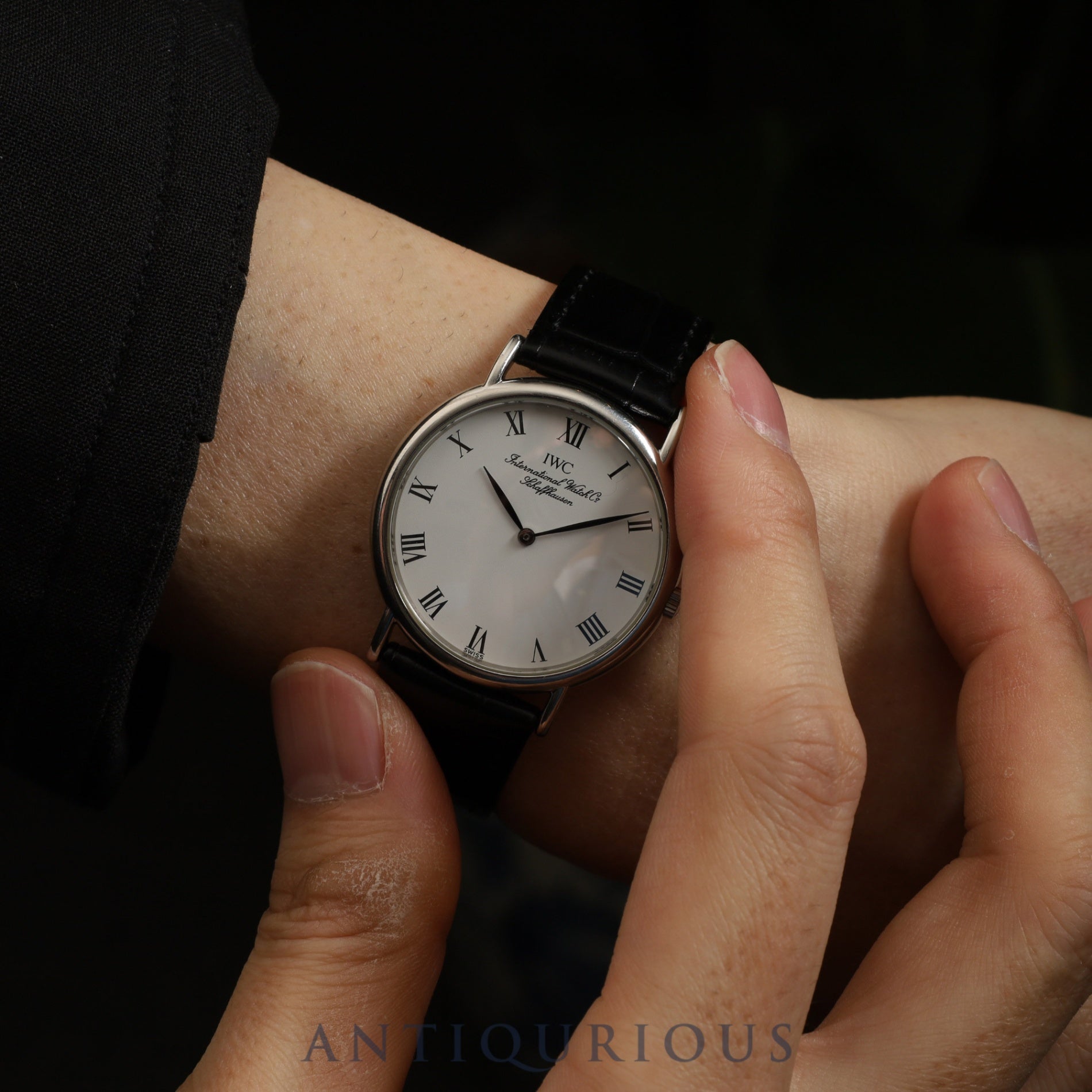 IWC ポートフィノ ３３３１CAL.2210.5 メンズ 腕時計 IWC ポートフィノ 3331 クォーツ Cal.2210.5 SS 革 純正尾錠（SS