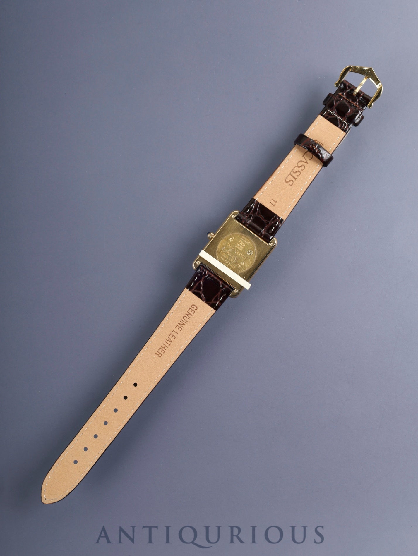 Cartier Must Tank LM 6 81006 Quartz Cal.690 SV925 Leather Genuine Pin Buckle (GP) Garnet Dial Bordeaux Dial (SWISS marking) Overhauled