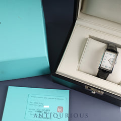 Tiffany East West 37447102 Quartz SS Leather Third party buckle (SS) Silver Arabic dial Box Warranty (2017) Overhauled