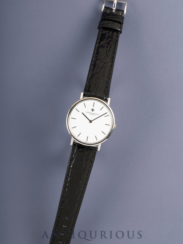 Vacheron Constantin Essential 33051 / 000G Manual Winding Cal.1003/2 750WG Leather Watch with Genuine Pin Buckle (750WG) White Dial Box Overhauled