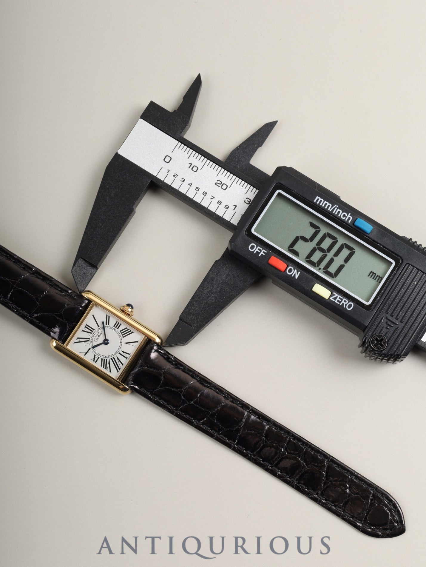 カルティエ マストタンク SM 5057001 クォーツ Cal.- SV925 革 純正Dバックル（GP）オパラン文字盤（SWISS表記）箱 冊子 保証書（1995年）カルティエブティックにてコンプリートサービス済み