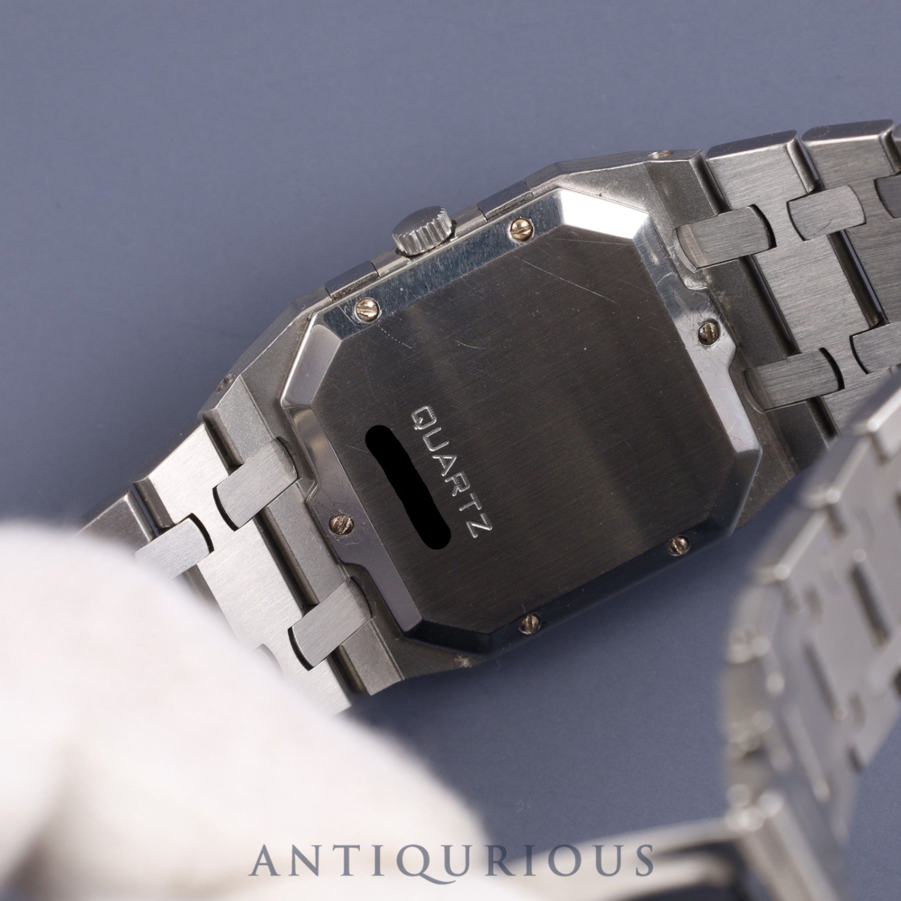 AUDEMARS PIGUET ROYAL OAK SQUARE QZ Ref.56049ST Cal.2711 SS SS Black Dial Overhauled