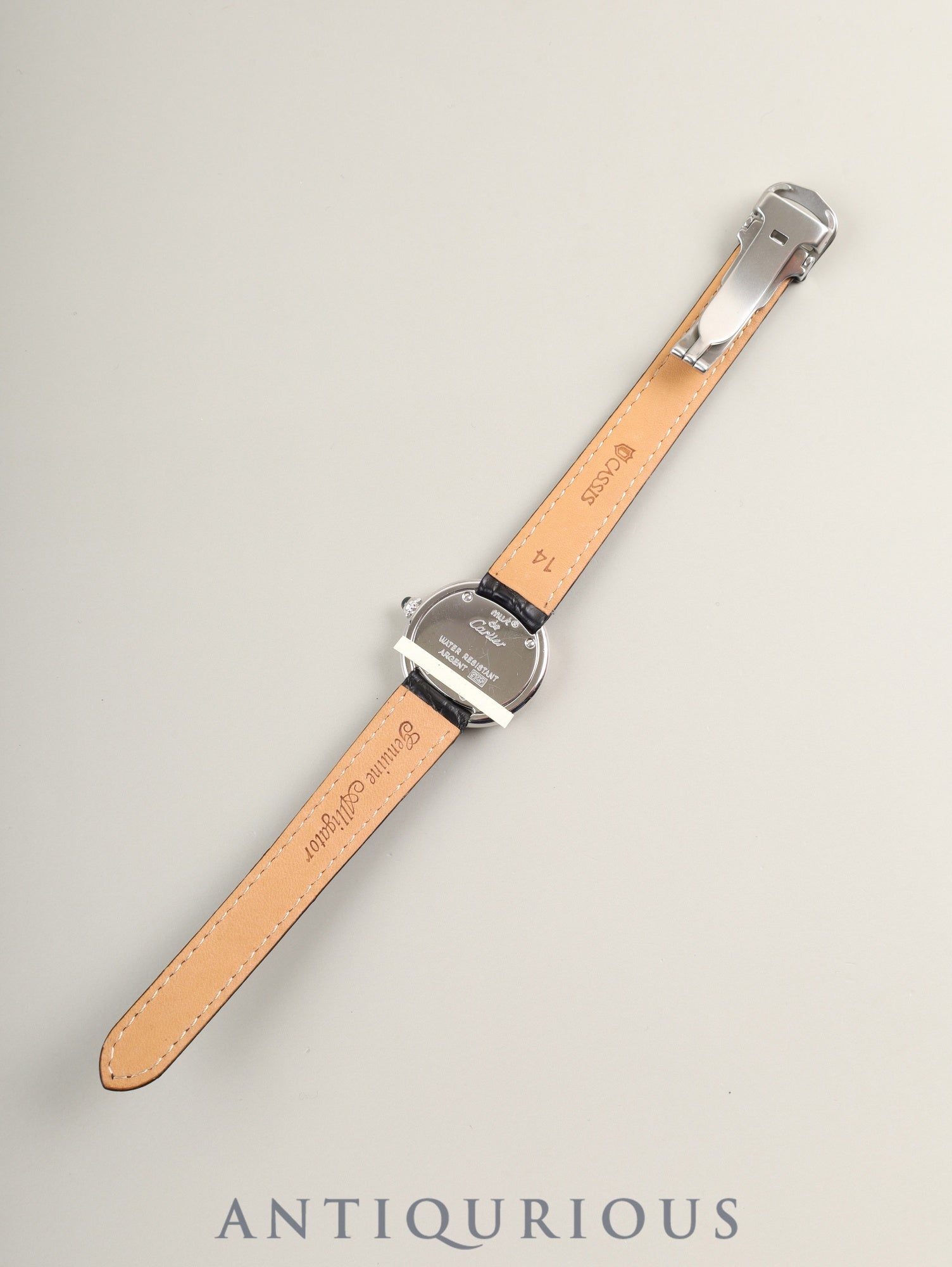 カルティエ マストトリニティ W1014945 / 2439 クォーツ Cal.057 SV925 革 純正Dバックル（SS） シルバーローマン文字盤 箱 オーバーホール済み