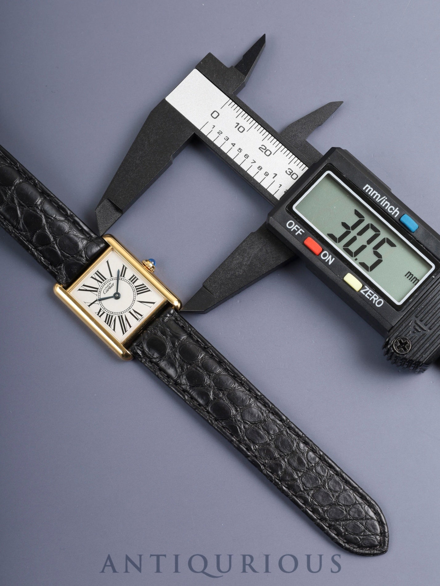 カルティエ マストタンク LM W1005654 / 590005 クォーツ Cal.690 SV925 革 純正Dバックル（GP）オパラン文字盤（SWISS表記）箱 冊子 保証書（1994年）オーバーホール済み